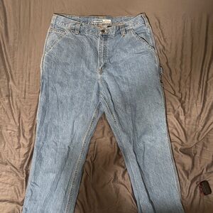 Carhartt Men's Light Blue Carpenter Loose Fit Jeans
